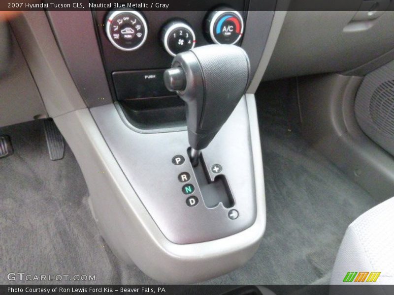 Nautical Blue Metallic / Gray 2007 Hyundai Tucson GLS