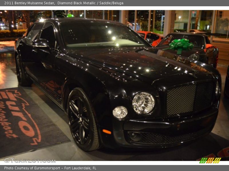 Diamond Black Metallic / Saddle/Beluga 2011 Bentley Mulsanne Sedan