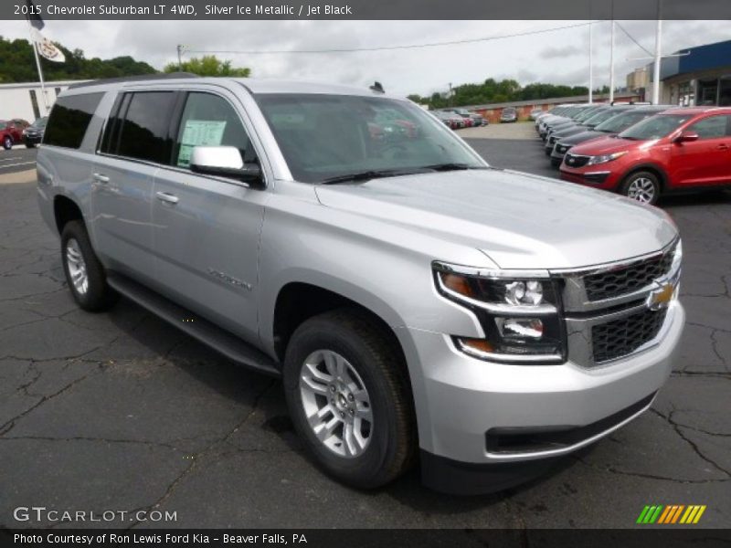 Silver Ice Metallic / Jet Black 2015 Chevrolet Suburban LT 4WD