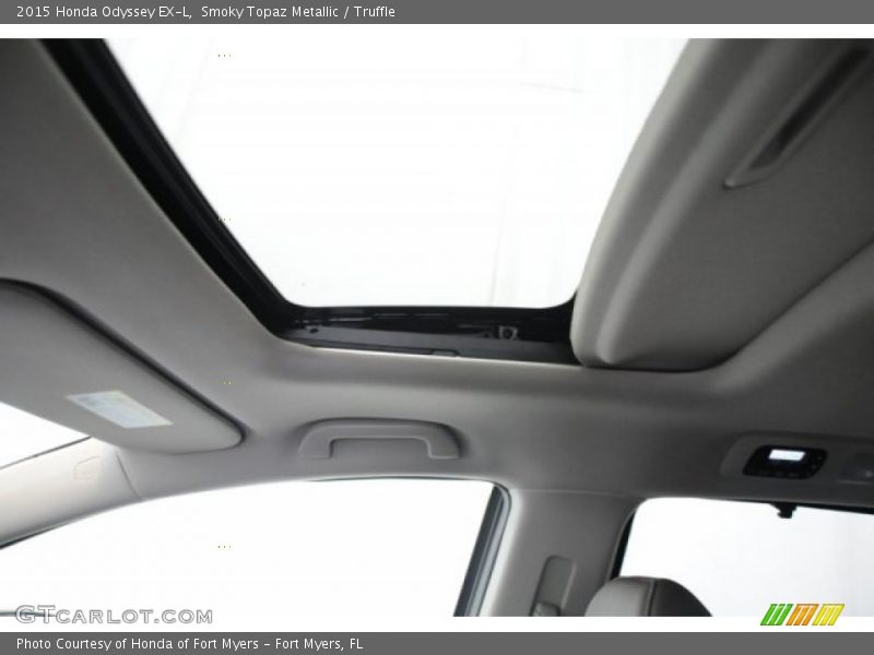 Smoky Topaz Metallic / Truffle 2015 Honda Odyssey EX-L