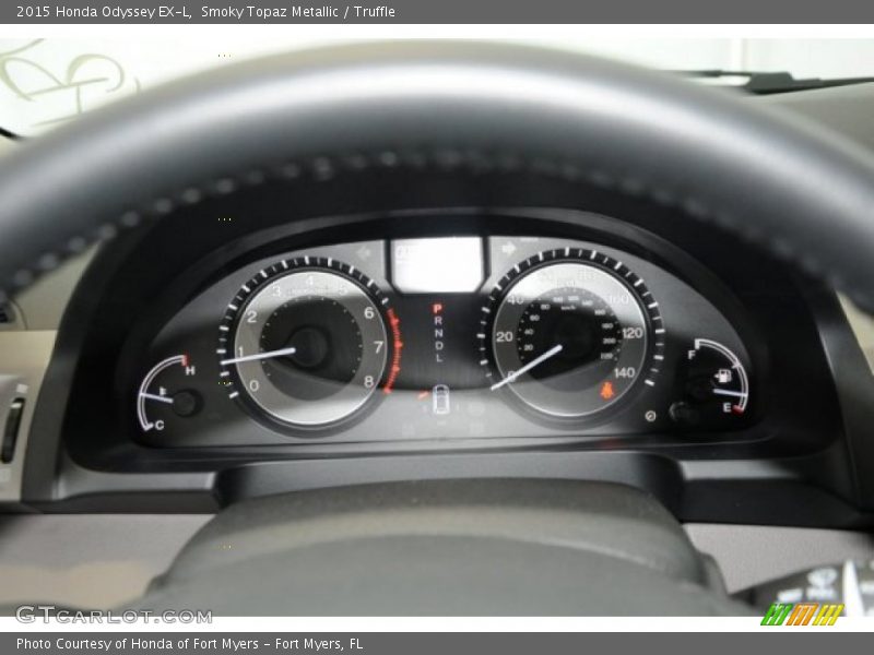 Smoky Topaz Metallic / Truffle 2015 Honda Odyssey EX-L