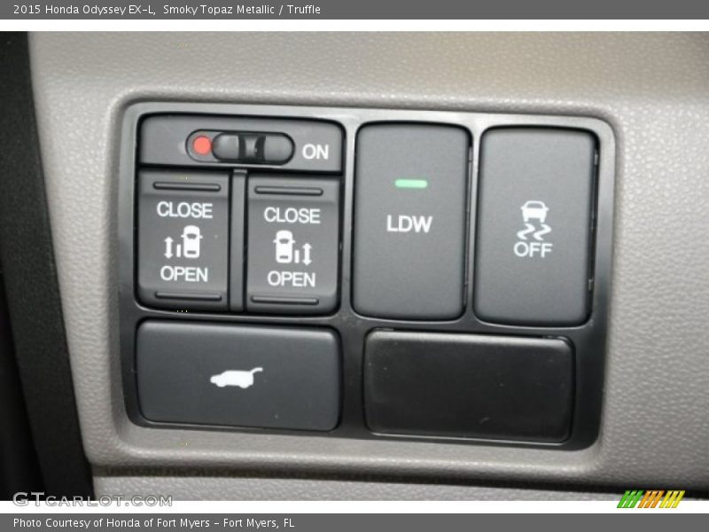 Smoky Topaz Metallic / Truffle 2015 Honda Odyssey EX-L