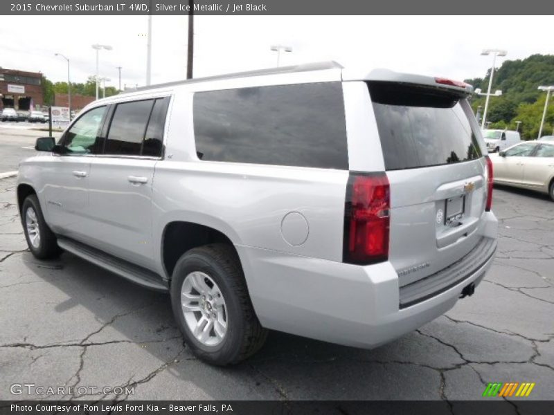 Silver Ice Metallic / Jet Black 2015 Chevrolet Suburban LT 4WD