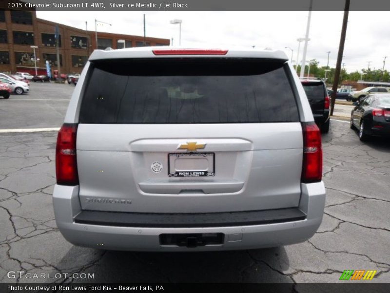 Silver Ice Metallic / Jet Black 2015 Chevrolet Suburban LT 4WD