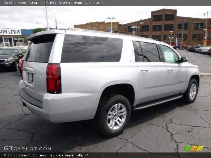 Silver Ice Metallic / Jet Black 2015 Chevrolet Suburban LT 4WD