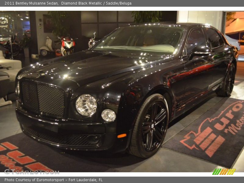 Diamond Black Metallic / Saddle/Beluga 2011 Bentley Mulsanne Sedan