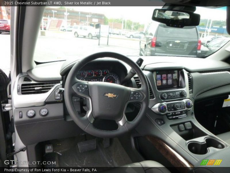 Silver Ice Metallic / Jet Black 2015 Chevrolet Suburban LT 4WD