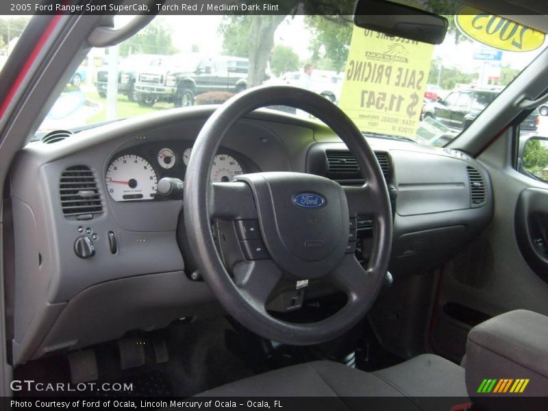 Torch Red / Medium Dark Flint 2005 Ford Ranger Sport SuperCab