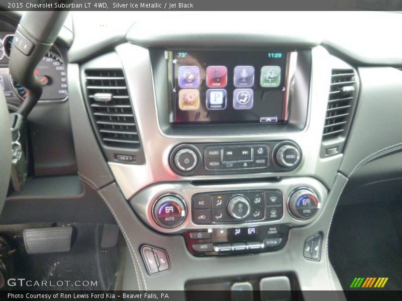 Silver Ice Metallic / Jet Black 2015 Chevrolet Suburban LT 4WD