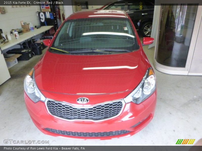 Crimson Red / Black 2015 Kia Forte EX