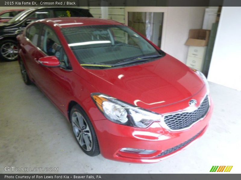 Crimson Red / Black 2015 Kia Forte EX