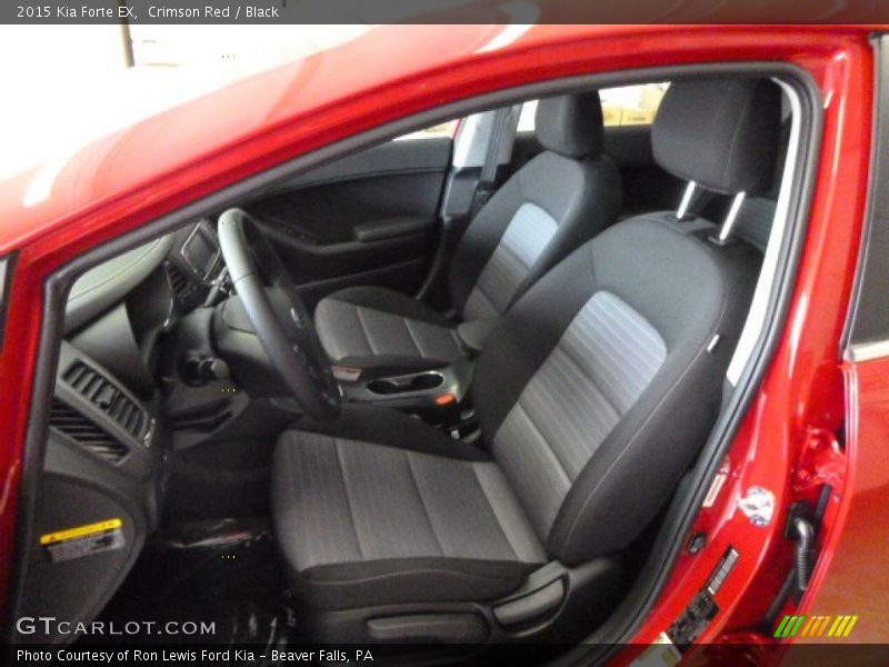 Crimson Red / Black 2015 Kia Forte EX