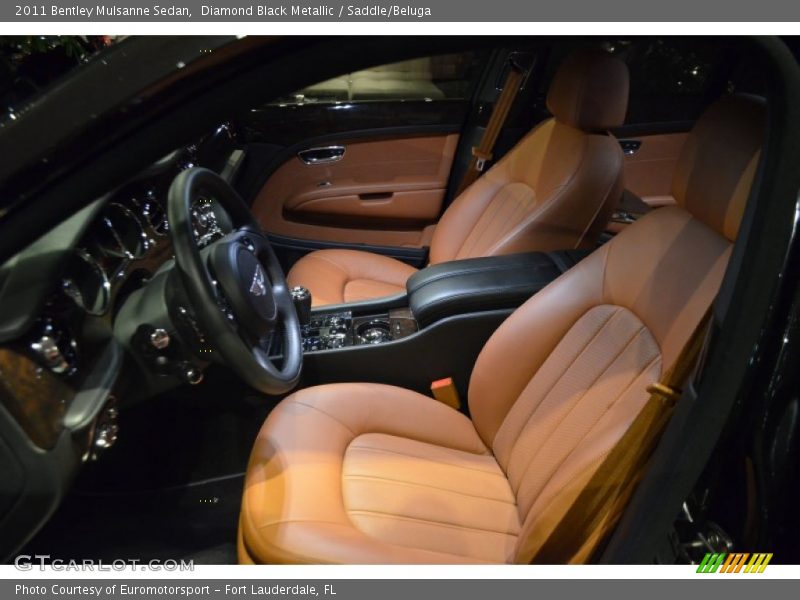 Diamond Black Metallic / Saddle/Beluga 2011 Bentley Mulsanne Sedan