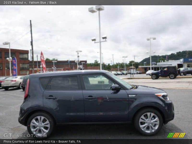 Fathom Blue / Black 2015 Kia Soul +