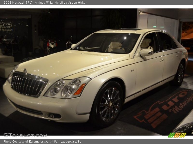 Antigua White Metallic / Aspen White 2008 Maybach 57 S