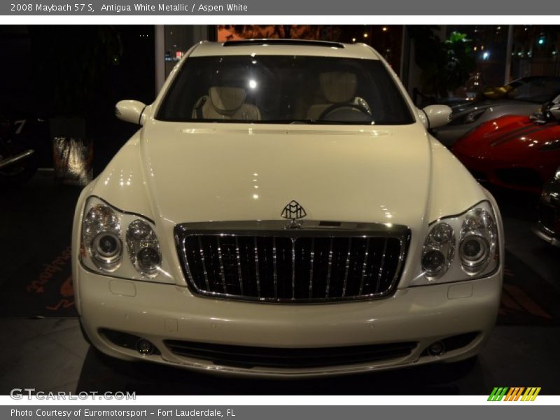 Antigua White Metallic / Aspen White 2008 Maybach 57 S