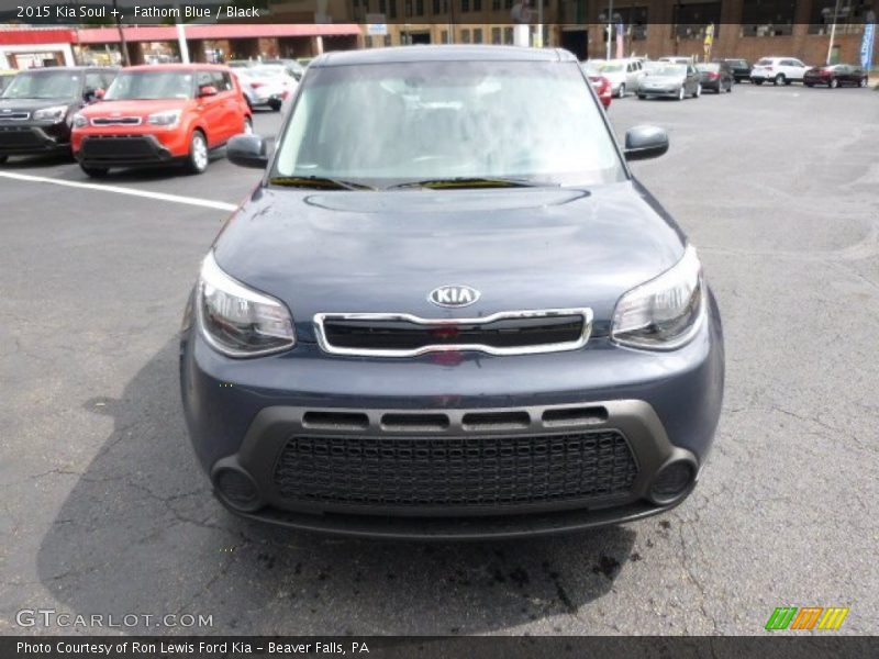 Fathom Blue / Black 2015 Kia Soul +