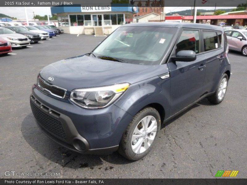 Fathom Blue / Black 2015 Kia Soul +