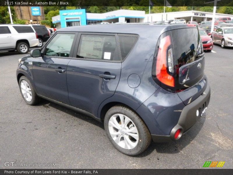 Fathom Blue / Black 2015 Kia Soul +