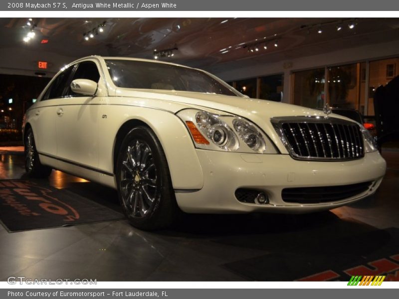 Antigua White Metallic / Aspen White 2008 Maybach 57 S