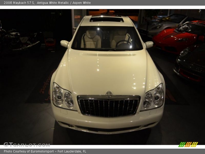 Antigua White Metallic / Aspen White 2008 Maybach 57 S