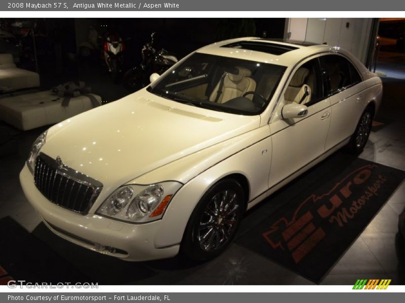 Antigua White Metallic / Aspen White 2008 Maybach 57 S