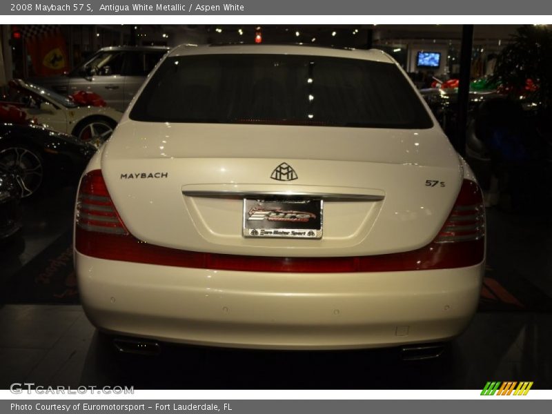 Antigua White Metallic / Aspen White 2008 Maybach 57 S