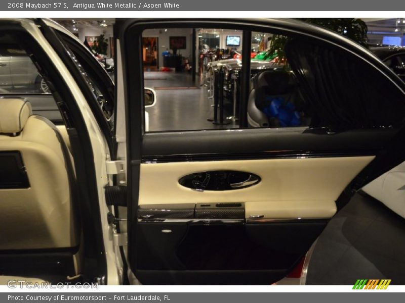 Antigua White Metallic / Aspen White 2008 Maybach 57 S