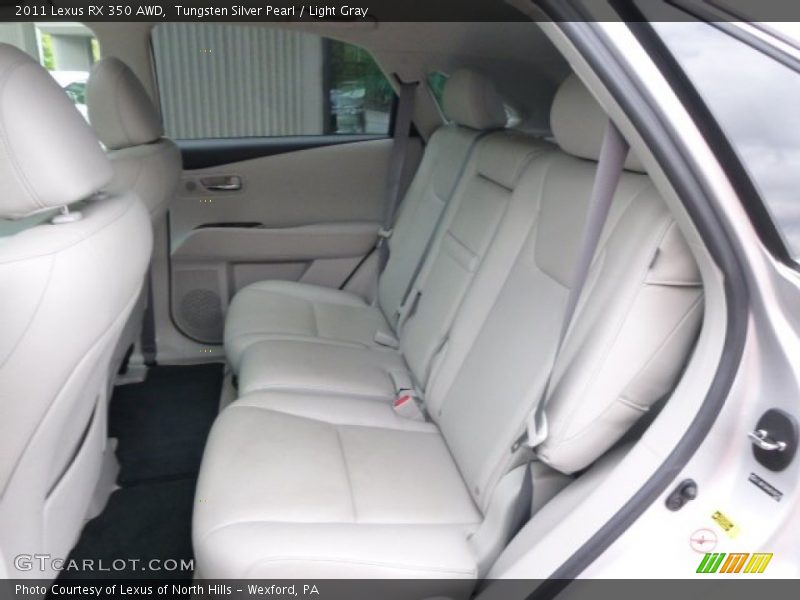 Tungsten Silver Pearl / Light Gray 2011 Lexus RX 350 AWD