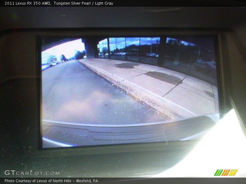 Tungsten Silver Pearl / Light Gray 2011 Lexus RX 350 AWD