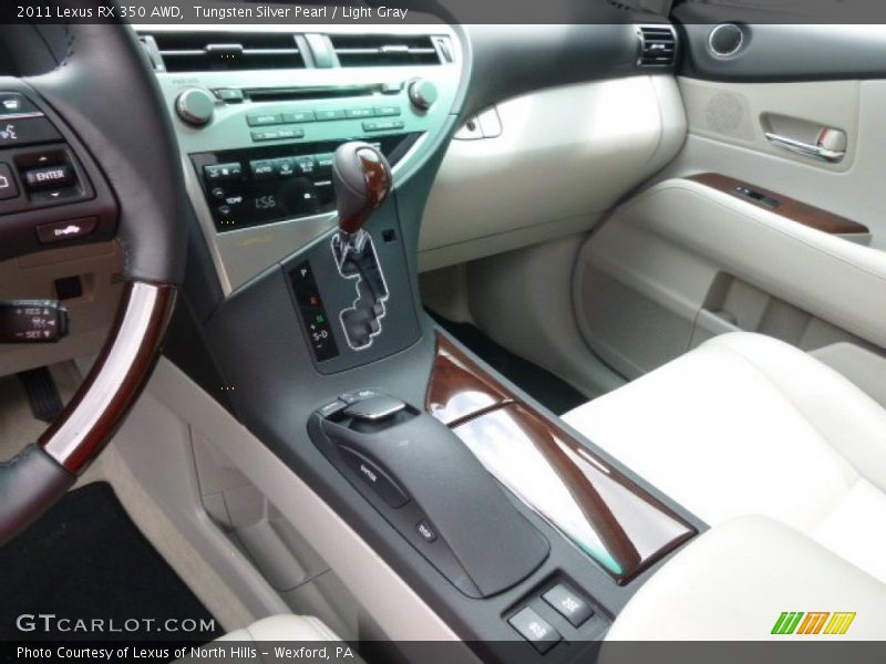 Tungsten Silver Pearl / Light Gray 2011 Lexus RX 350 AWD