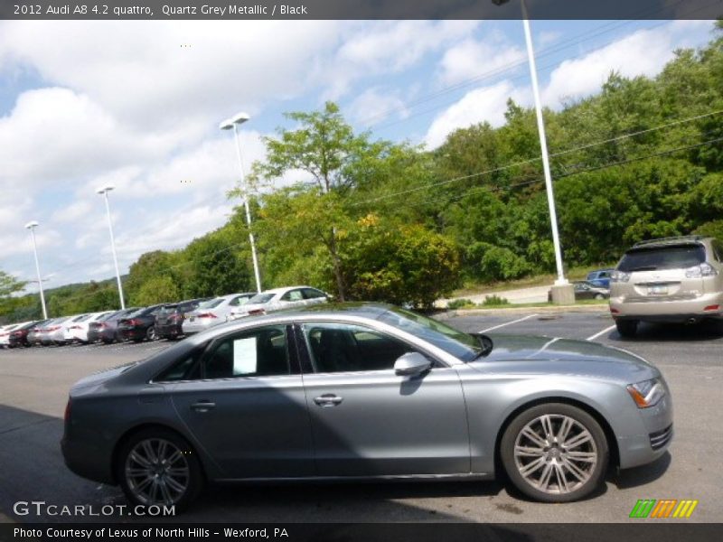 Quartz Grey Metallic / Black 2012 Audi A8 4.2 quattro