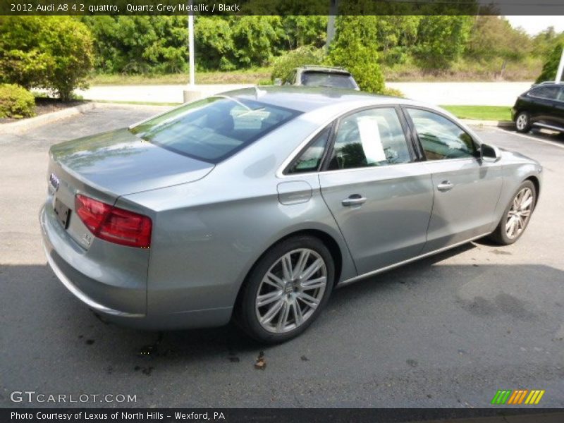 Quartz Grey Metallic / Black 2012 Audi A8 4.2 quattro
