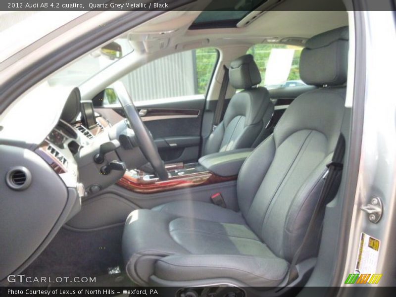 Quartz Grey Metallic / Black 2012 Audi A8 4.2 quattro