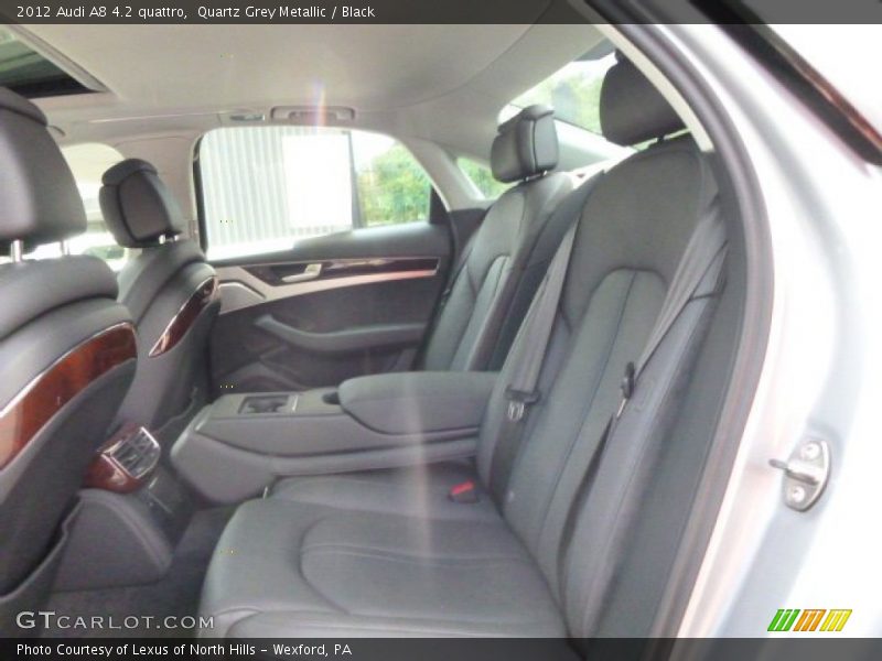 Quartz Grey Metallic / Black 2012 Audi A8 4.2 quattro
