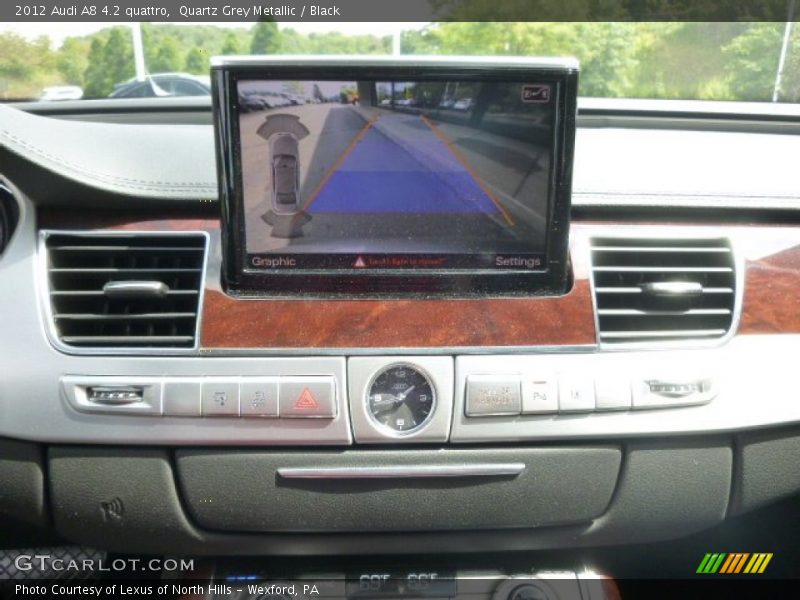 Quartz Grey Metallic / Black 2012 Audi A8 4.2 quattro
