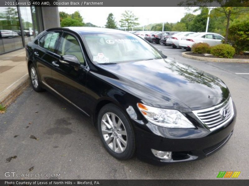 Obsidian Black / Parchment 2011 Lexus LS 460 AWD