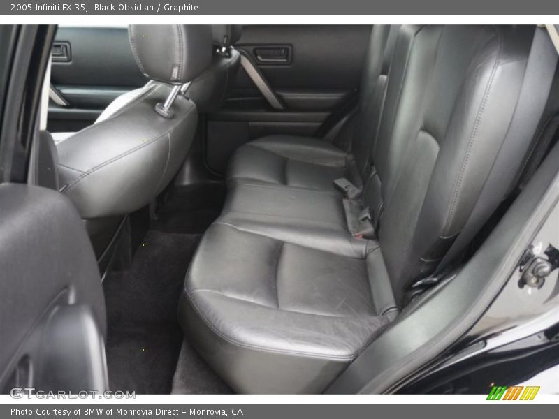 Rear Seat of 2005 FX 35