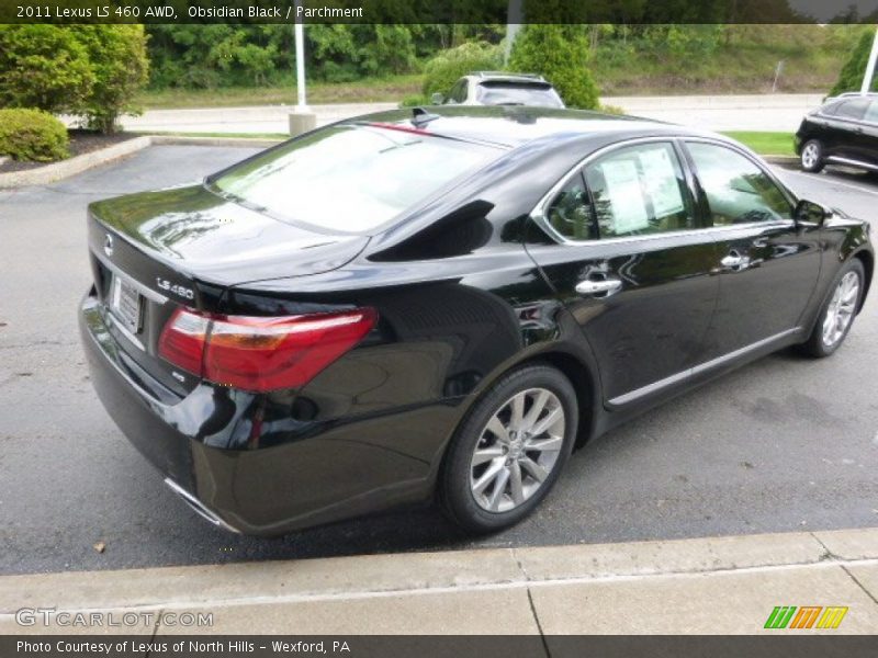 Obsidian Black / Parchment 2011 Lexus LS 460 AWD
