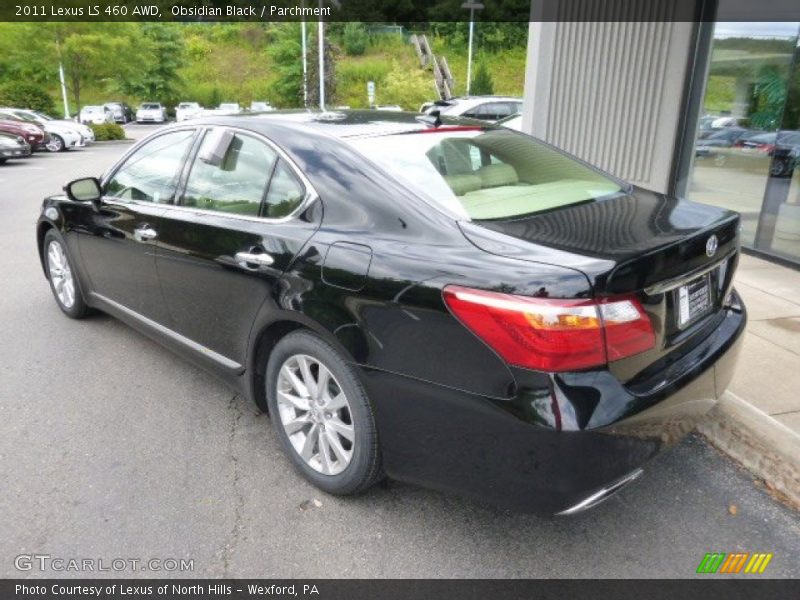 Obsidian Black / Parchment 2011 Lexus LS 460 AWD