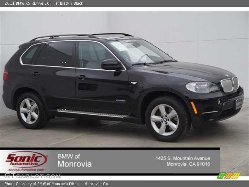 Jet Black / Black 2011 BMW X5 xDrive 50i