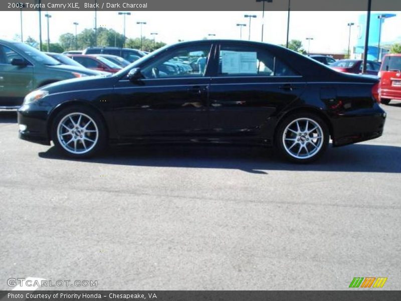 Black / Dark Charcoal 2003 Toyota Camry XLE