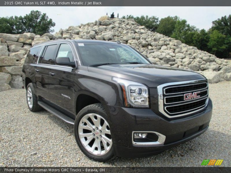 Iridium Metallic / Jet Black 2015 GMC Yukon XL SLT 4WD