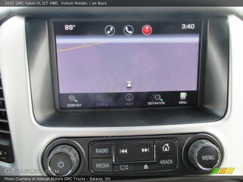 Iridium Metallic / Jet Black 2015 GMC Yukon XL SLT 4WD