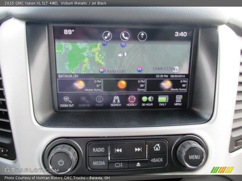 Iridium Metallic / Jet Black 2015 GMC Yukon XL SLT 4WD