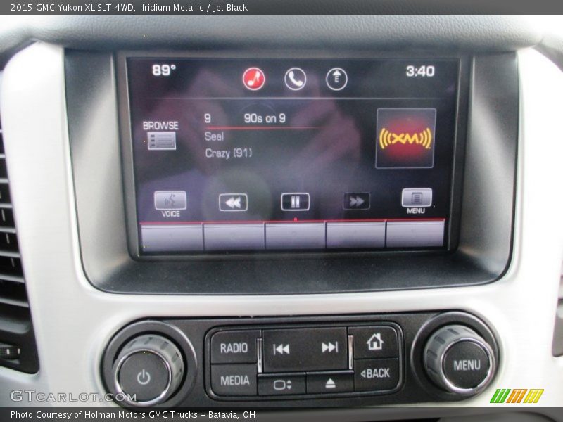 Iridium Metallic / Jet Black 2015 GMC Yukon XL SLT 4WD