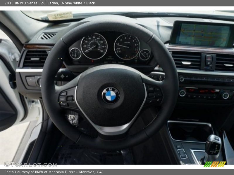 Alpine White / Black 2015 BMW 3 Series 328i Sedan