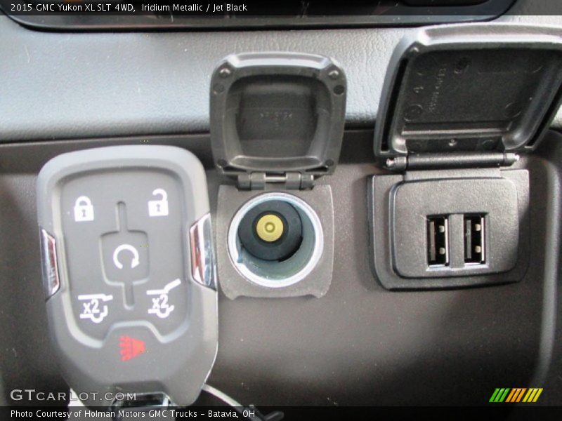 Iridium Metallic / Jet Black 2015 GMC Yukon XL SLT 4WD