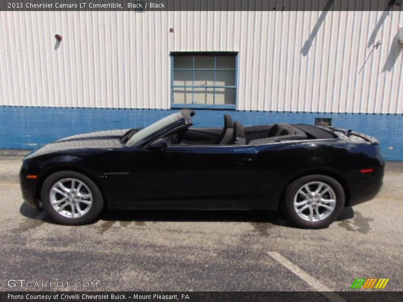 Black / Black 2013 Chevrolet Camaro LT Convertible