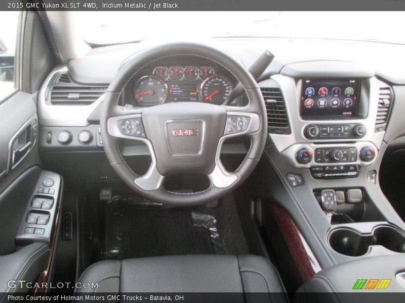 Iridium Metallic / Jet Black 2015 GMC Yukon XL SLT 4WD